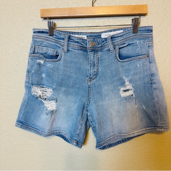 Anthropologie Pilcro and the Letterpress Hyphen Distressed Denim Shorts Size 29 - Picture 4 of 8